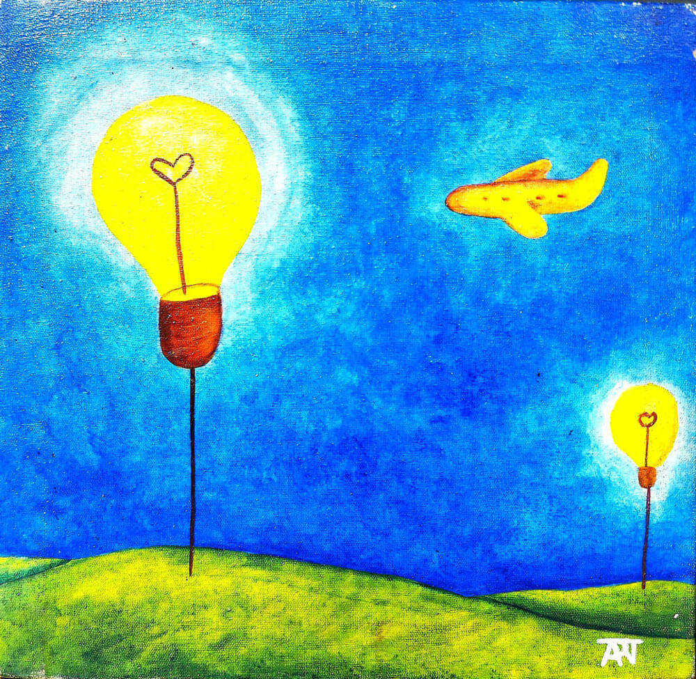 Obra "Viajero luminoso" - Adrián Rosas Torres